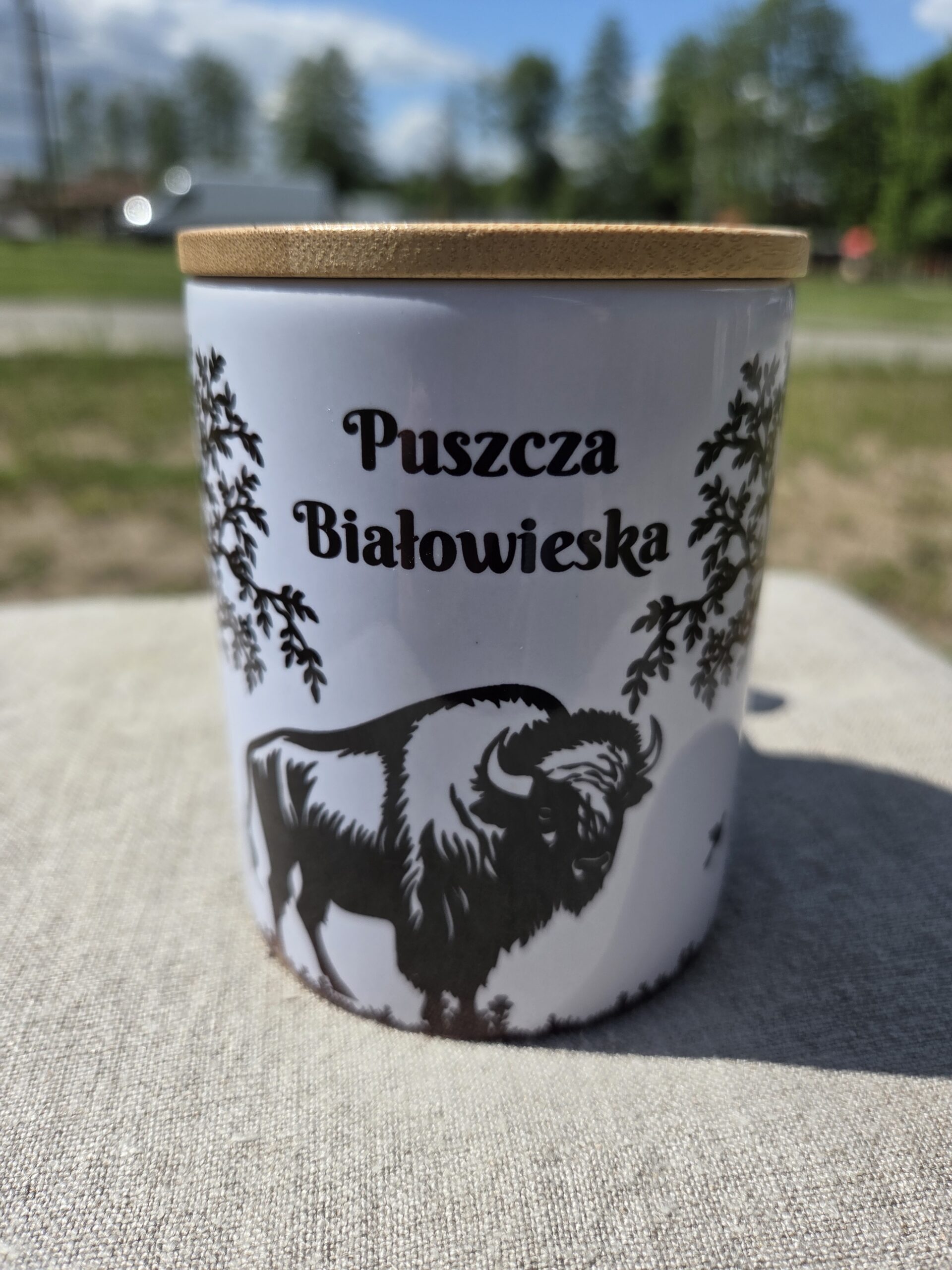 Kubek z Elementami Drewna Żubr 330ml - obrazek 2